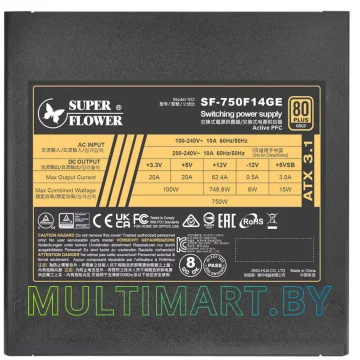 Блок питания Super Flower Leadex III Gold 750W (SF-750F14GE) картинка 6